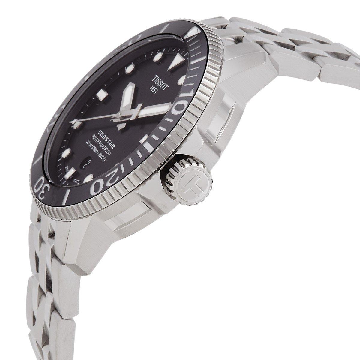 TISSOT Seastar 1000 Automatic Black Dial Men's Watch T1204071105100 - Image 2