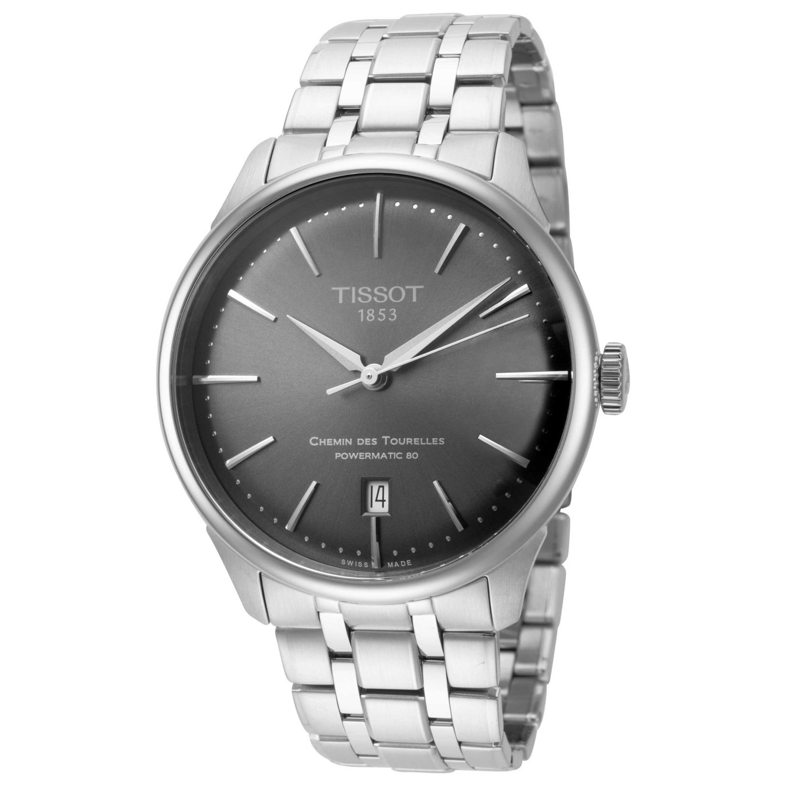 Chemin des Tourelles 39mm Grey Dial Men's Automatic Watch T1398071106100