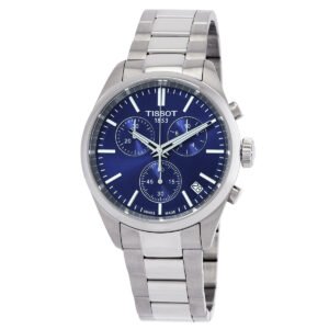PR 100 Chronograph Quartz Blue Dial Men's Watch T1504171104100 - luxury watch