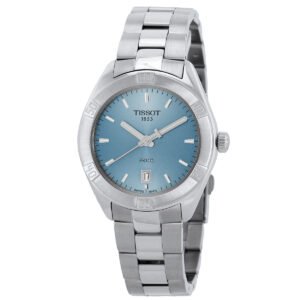 Tissot PR 100 Quartz Light Blue Dial Ladies Watch T1019101135100