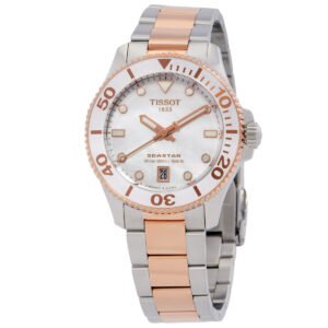 Tissot Seastar Quartz White Mother of Pearl Dial Watch T1202102211100