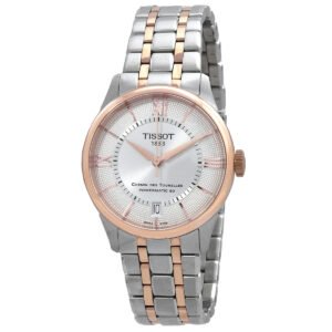 Tissot Chemin Des Tourelles Automatic Silver Dial Two-Tone Ladies Watch T1392072203800