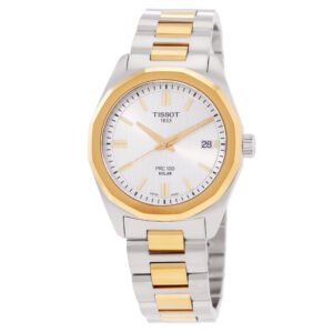 Tissot PRC 100 Solar Quartz Silver Dial Ladies Watch T151.822.22.031.00