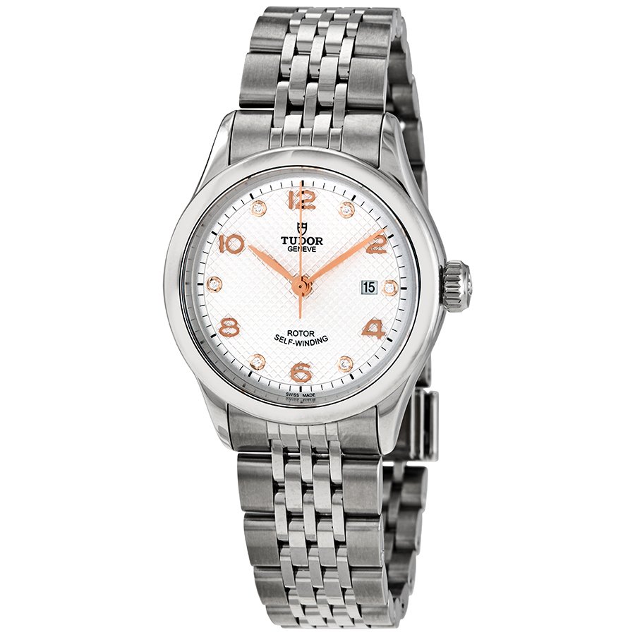 Tudor 1926 Automatic 28 mm Diamond Silver Dial Ladies Watch M91350-0003