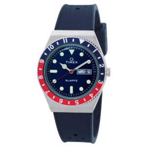 Timex Q Timex Quartz Blue Dial Pepsi Bezel Men's Watch TW2V32100 - luxury watch