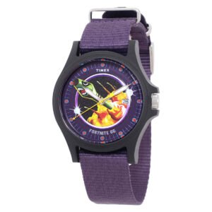 Timex X Fortnite Acadia Quartz Purple Dial Men's Watch TW2Y46300 - luxury watch