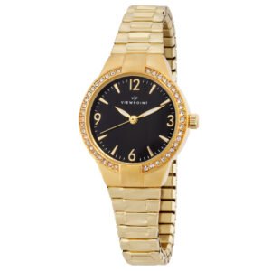 Timex Viewpoint Quartz Crystal Black Dial Ladies Watch CC3D86100