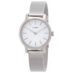 Timex Transcend Quartz White Dial Ladies Watch TW2U86700VQ