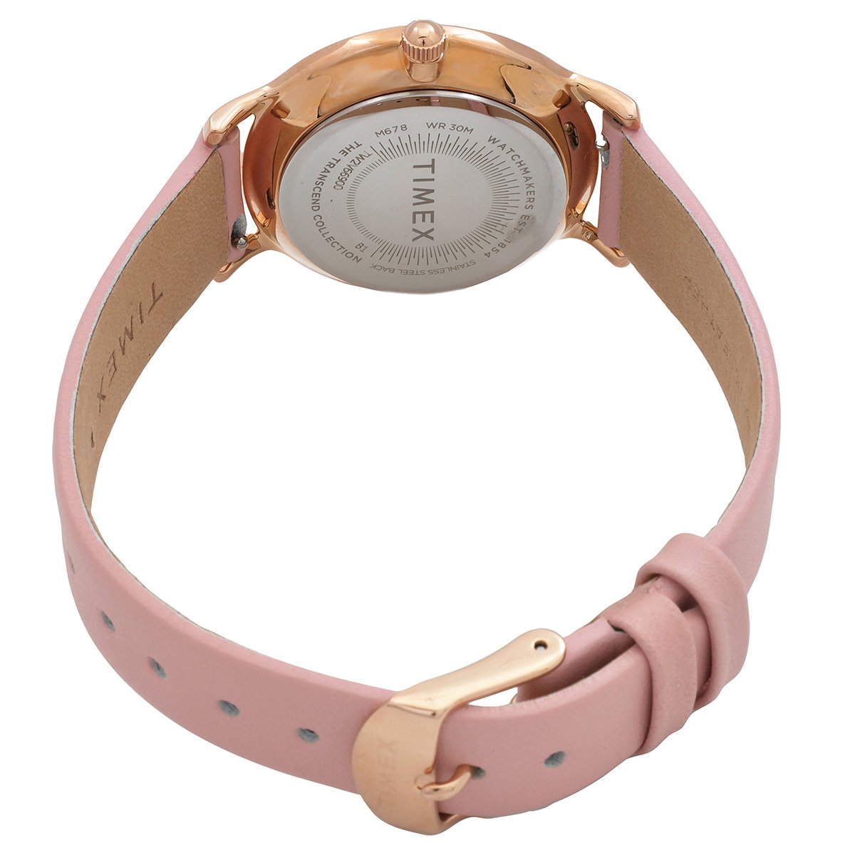 Timex Transcend Quartz Rose Gold Dial Ladies Watch TW2V66900VQ - Image 3