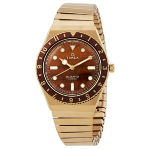 Timex Q Timex Quartz Brown Dial Ladies Watch TW2V92500VQ