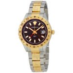 Versace Hellenyium Brown Dial Two-tone Men's Watch V11040015