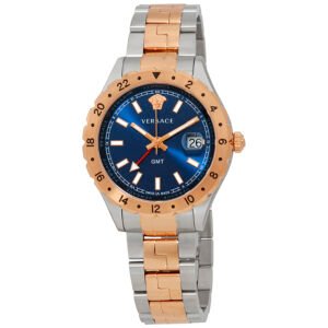 Versace Hellenyium GMT Blue Dial Men's Watch V11060017