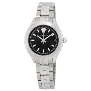 Versace Hellenyium Black Dial Ladies Watch V1202 0015