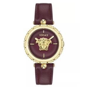 Versace Medusa Jewel Quartz Burgundy Dial Ladies Watch VE0B00125