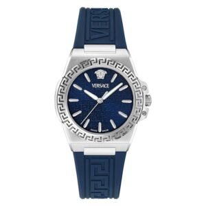 Versace Greca Reaction Quartz Blue Dial Ladies Watch VE0D00125