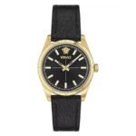 Versace Millenyium Quartz Black Dial Ladies Watch VE0E00125