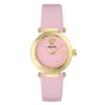 Versace Greek Quartz Pink Dial Ladies Watch VE5B00125