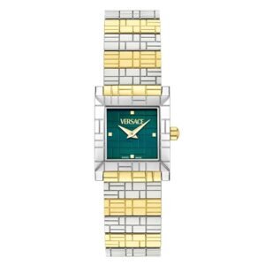 Versace Mosaic Quartz Green Dial Ladies Watch VE9B00124