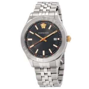 Versace Hellenyium Quartz Black Dial Men's Watch VEVK00420