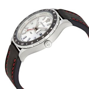 VERSACE Hellenyium GMT Silver Dial Men's Watch V11070017