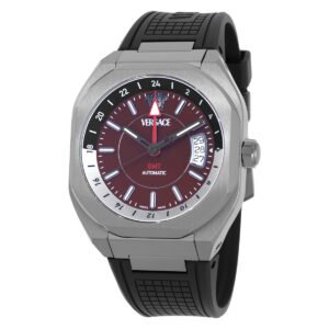 V-Contempo GMT Automatic Burgundy Dial Men's Watch VE0I00125 - luxury watch
