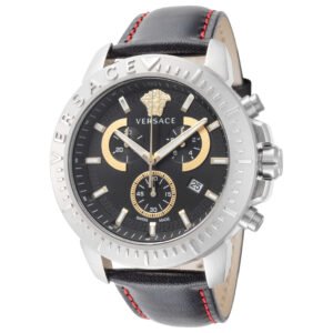 New Chrono 45mm Black Dial Men's Quartz Watch VE2E00121
