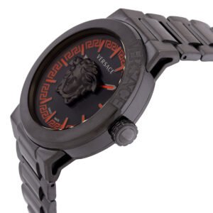 VERSACE Medusa Infinite Quartz Gunmetal Dial Men's Watch VE7E00723