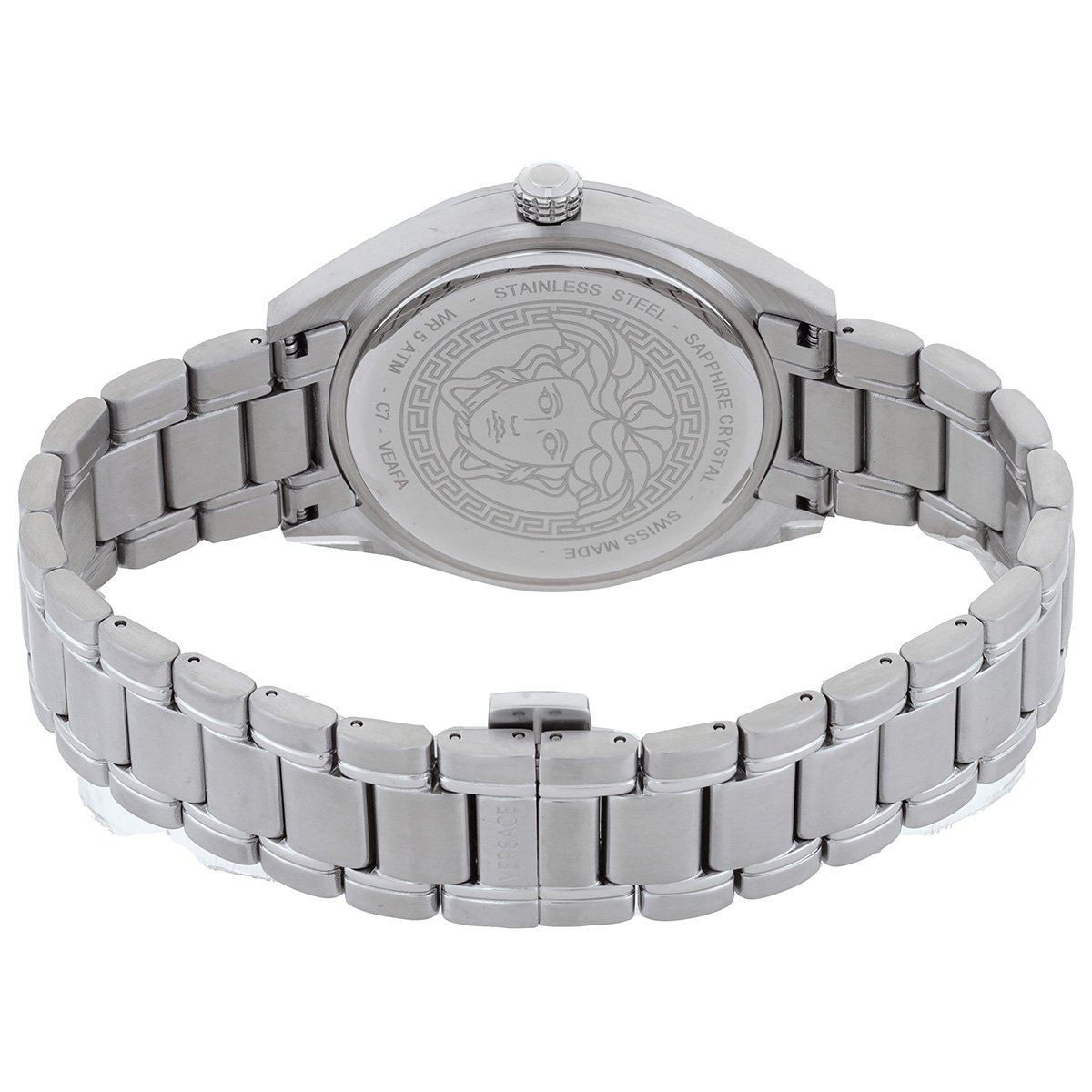 VERSACE V-Code GMT Quartz Turquoise Dial Men's Watch VEAFA0324 - Image 2