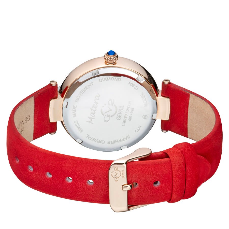 GV2 by Gevril Matera Diamond Mother of Pearl Dial Ladies Watch 12804 - Image 3