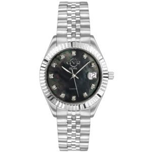 GV2 by Gevril Naples Diamond Mother of Pearl Dial Ladies Watch 12407