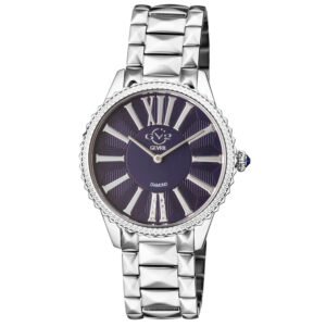 GV2 by Gevril Siena Quartz Blue Dial Ladies Watch 11722