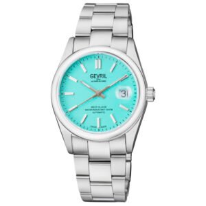 Gevril West Village Automatic Arctic Teal Dial Men's Watch 48913