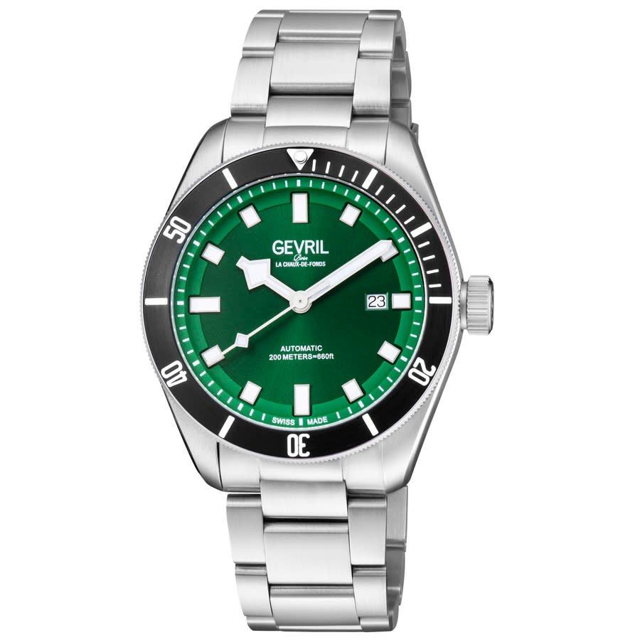 Gevril Yorkville Automatic Green Dial Men's Watch 48606