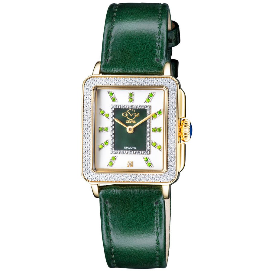 GV2 by Gevril Padova Gemstone Diamond Mother of Pearl Dial Ladies Watch 12335