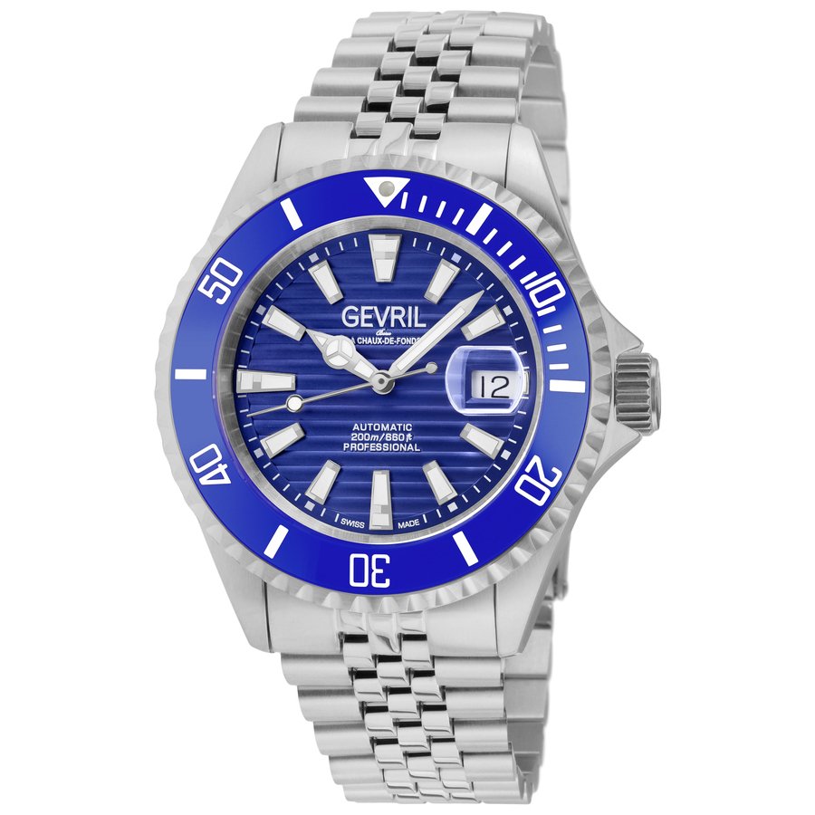 Gevril Chambers Automatic Blue Dial Men's Watch 42601 - Image 2