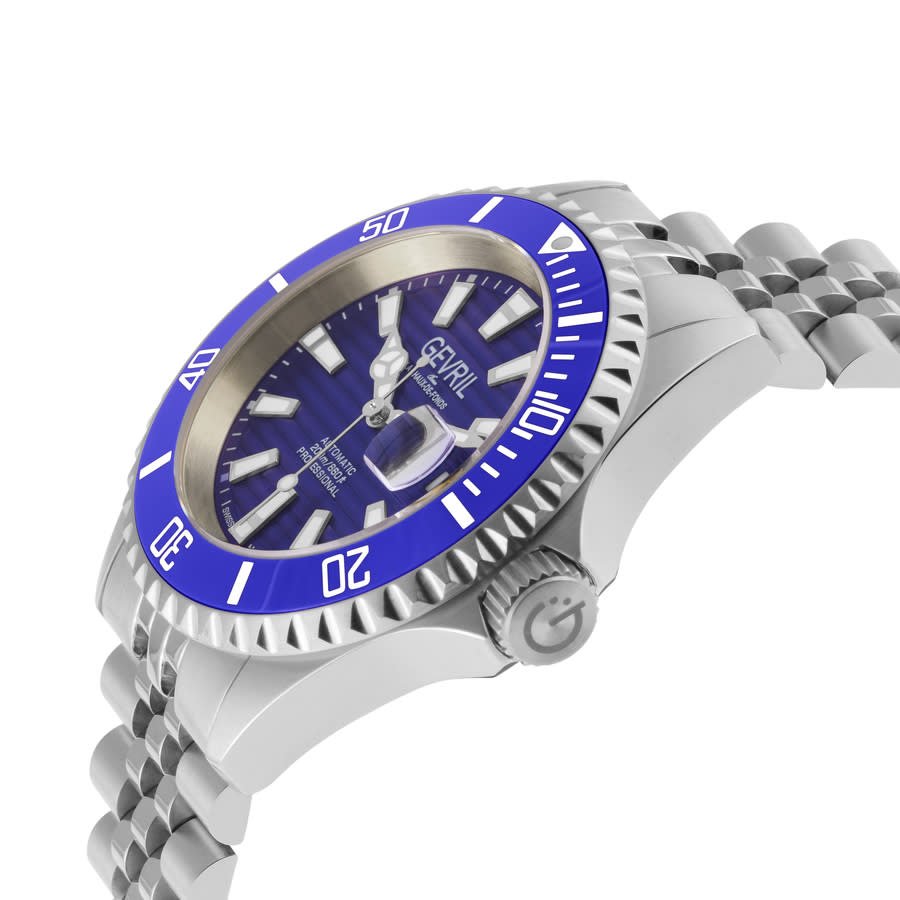 Gevril Chambers Automatic Blue Dial Men's Watch 42601 - Image 3