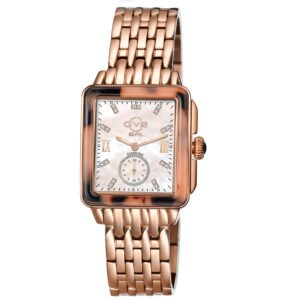 GV2 by Gevril Bari Tortoise Diamond Mother of Pearl Dial Ladies Watch 9245B