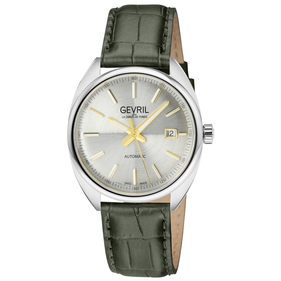 Gevril Five Points Automatic Silver Dial Men's Watch 48702A
