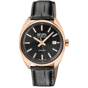 Gevril Five Points Automatic Black Dial Men's Watch 48703A