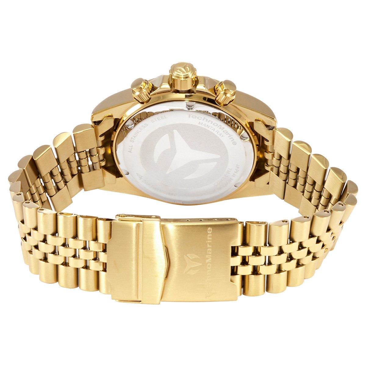 Technomarine Manta Ray Chronograph Gold Dial Men's Watch TM-219022 - Image 3