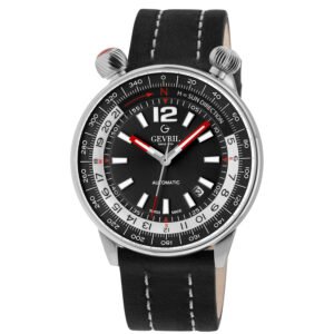 Gevril Wallabout Automatic Black Dial Men's Watch 48561A