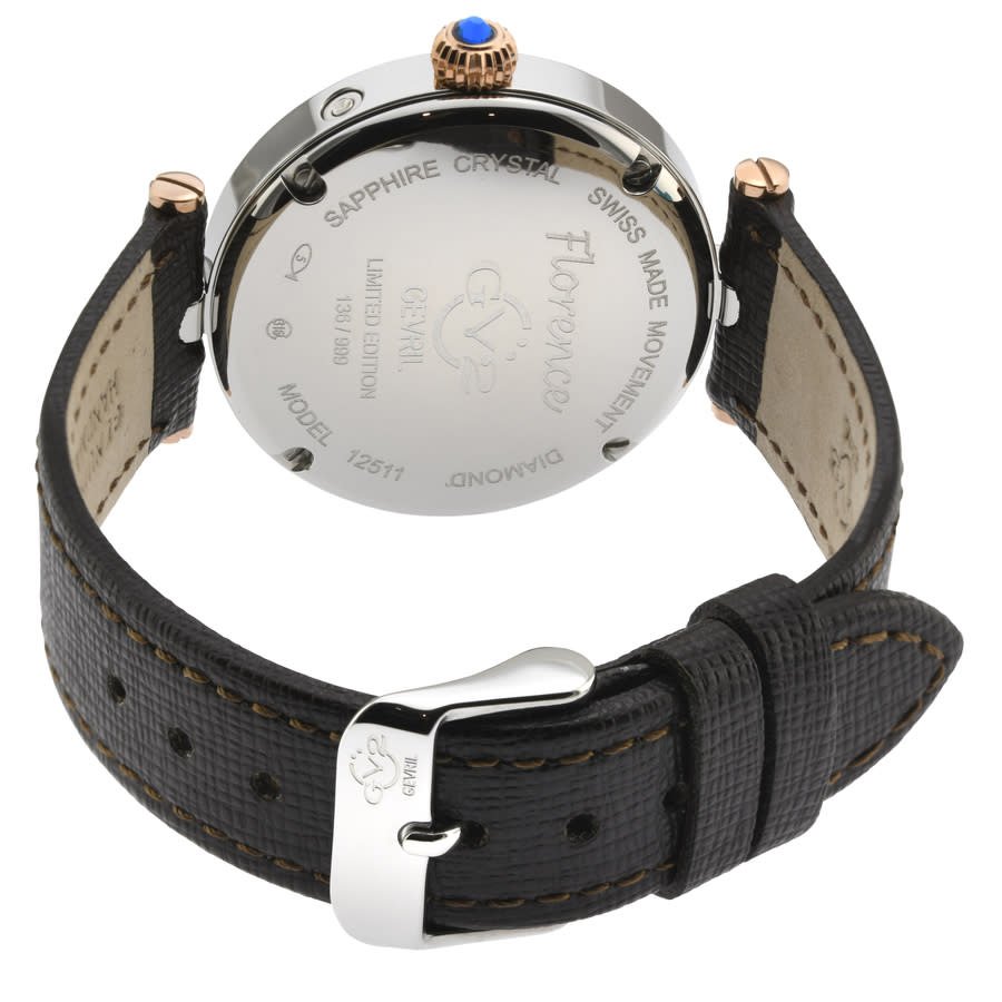 GV2 by Gevril Florence Quartz Diamond Ladies Watch 12511.L - Image 3