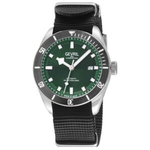 Gevril Yorkville Automatic Green Dial Men's Watch 48606N