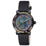 GV2 by Gevril Marsala Tortoise Quartz Diamond Ladies Watch 9852