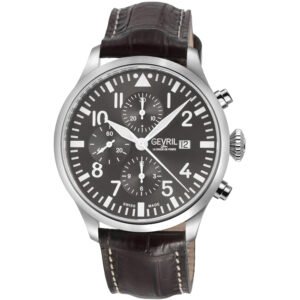 Gevril Vaughn Chronograph Automatic Grey Dial Men's Watch 47102-1