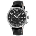 Gevril Vaughn Chronograph Automatic Black Dial Men's Watch 47100