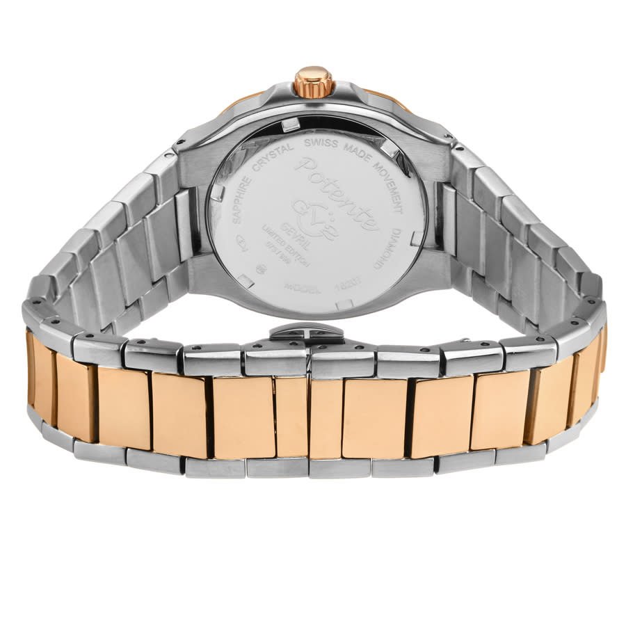 GV2 by Gevril Potente Diamond Mother of Pearl Dial Ladies Watch 18207B - Image 3