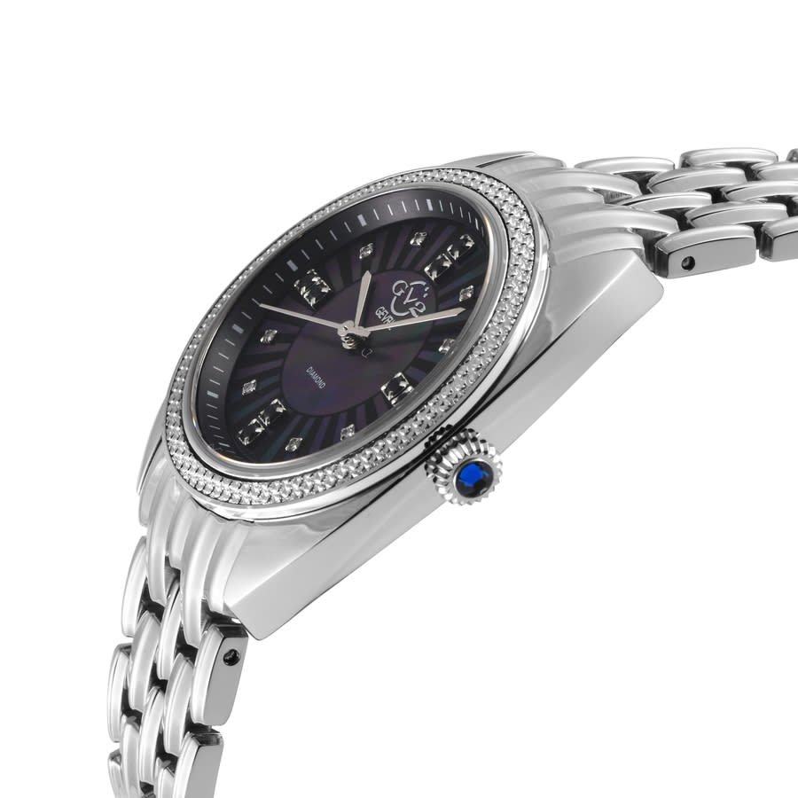 GV2 by Gevril Palermo Diamond Mother of Pearl Dial Ladies Watch 13100B - Image 3