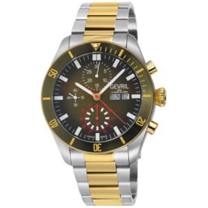 Gevril Yorkville Chronograph Automatic Green Dial Men's Watch 48625B