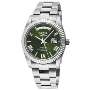 Gevril West Village Green Dial Men's Watch 48950B